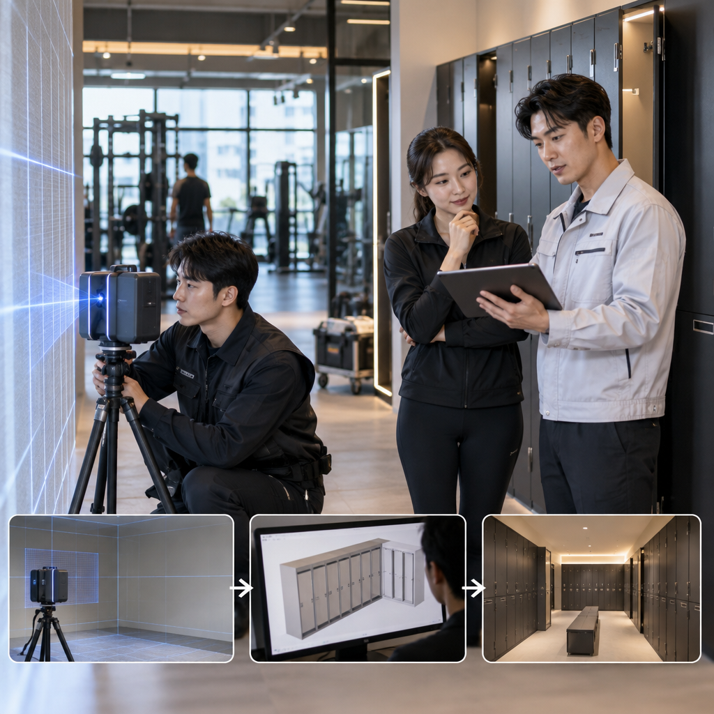 4D 레이저 계측 현장